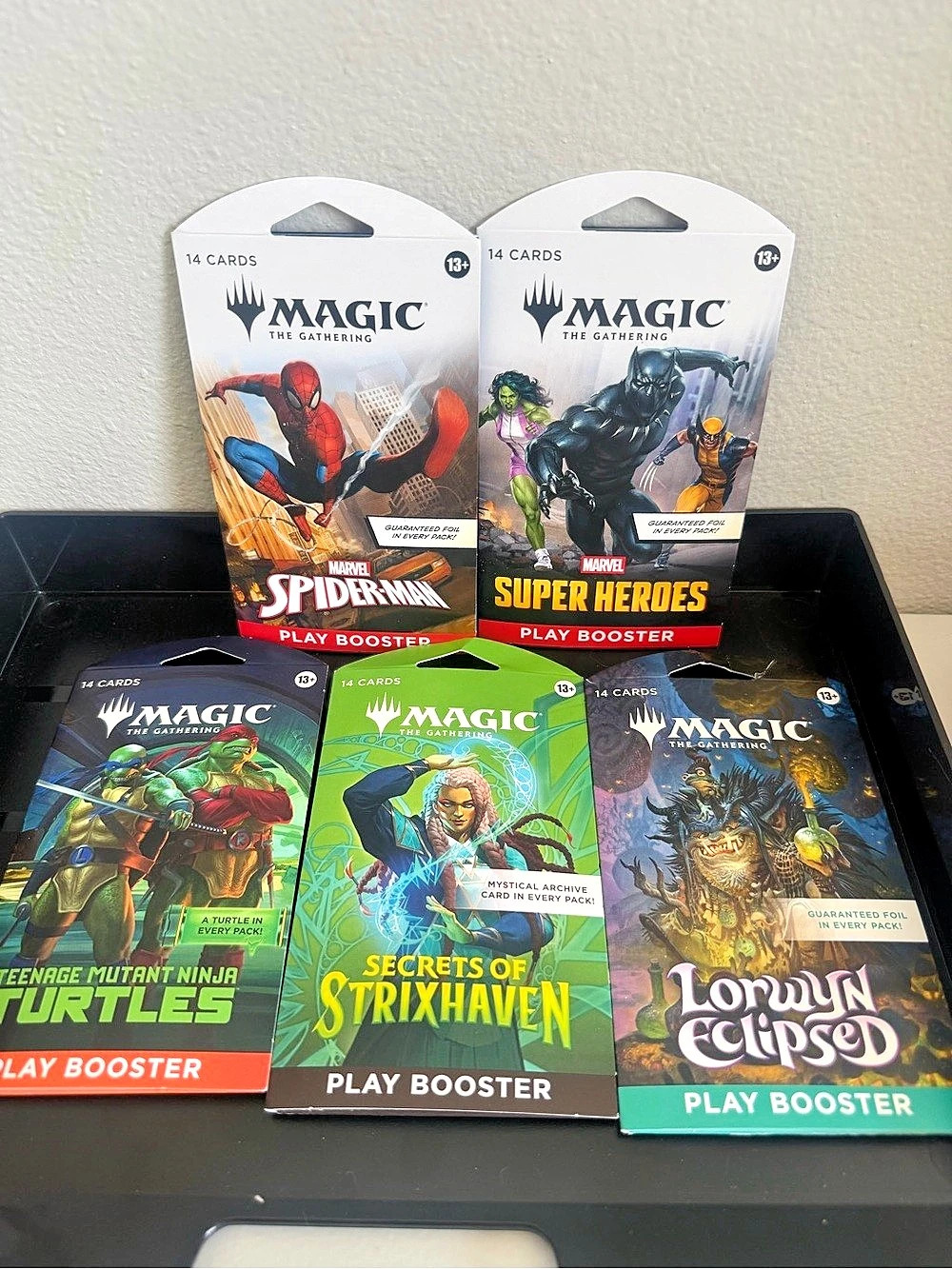 Magic: The Gathering Play Booster assortment 5-Pack NWT MTG TCG Marvel TMNT